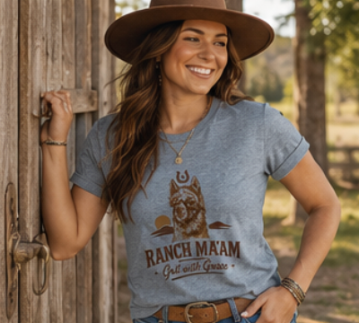 Grit with Grace LLapaca Short Sleeve T Shirt