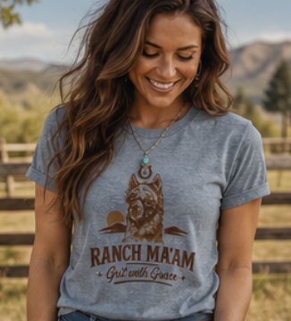 Grit with Grace LLapaca Short Sleeve T Shirt