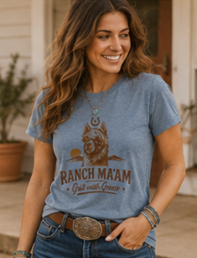 Grit with Grace LLapaca Short Sleeve T Shirt