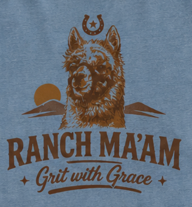 Grit with Grace LLapaca Short Sleeve T Shirt